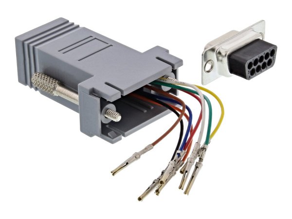 InLine Adattatore modulare telefonico RS232 Sub-D 9pin f. a RJ45 f. - config.