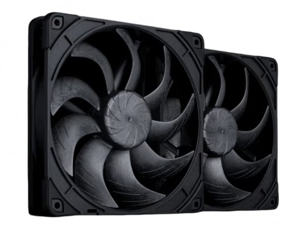 Noctua NF-A14x25 G2 PWM Sx2-PP chromax.black Gehäuseluefter 140 mm 2 Stueck - Case fan - 24,8 dB