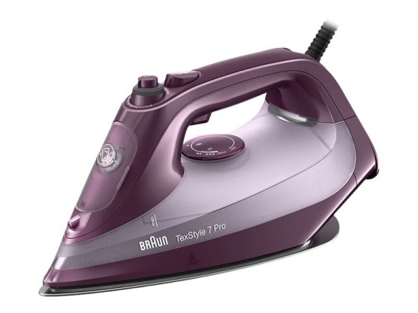 Braun TexStyle 7 Pro SI 7181 VI - Ferro da stiro a secco e a vapore - EloxalPlus soleplate - 2,5 m -