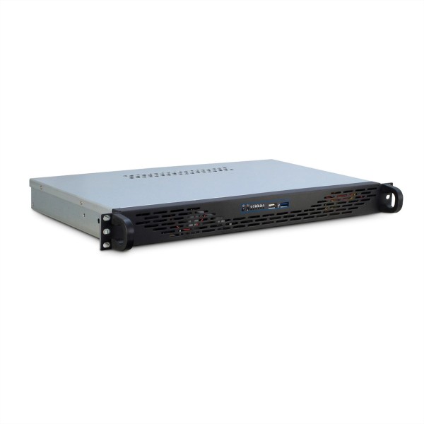 Inter-Tech 1U K-125L schwarz 1 Höheneinheit - Server housing - ITX