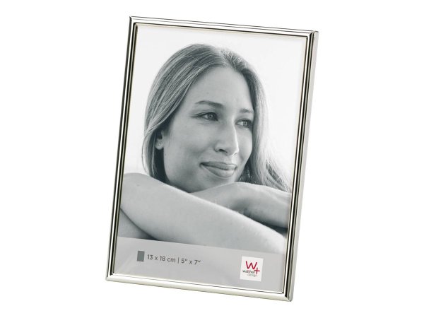 Walther Design WD318S - Argento - Cornice per foto singola - 13 x 18 cm - Rettangolare - Ritratto -