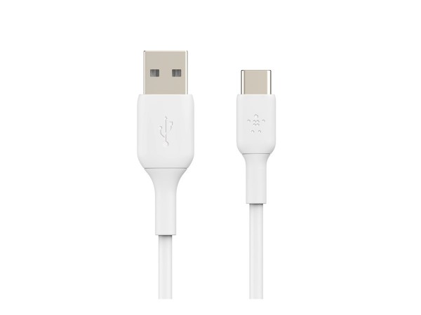 Belkin CAB001BT3MWH - 3 m - USB A - USB C - Bianco