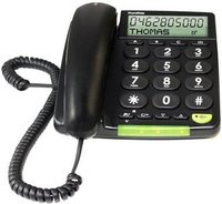 Doro 312CS - Telefono con vivavoce - 30 voci - Identificatore di chiamata - Nero
