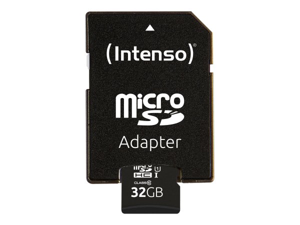Intenso 3424480 - 32 GB - MicroSD - Classe 10 - UHS-I - Class 1 (U1) - A prova di temperatura - Resi