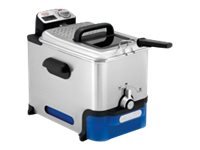 TEFAL Oleoclean Pro Inox & Design FR8040 - 3,5 L - 1,2 kg - Singolo - Nero - Acciaio inox - 2300 W -