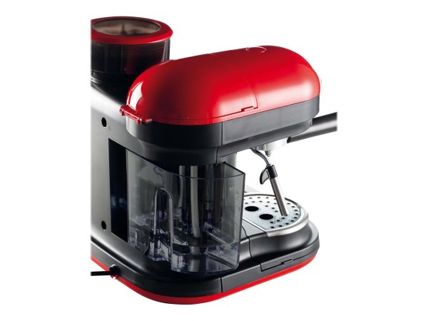 Ariete 1318 Macchina da Caffè con Macinacaffè - 1 filtro - Montalatte - 15 bar - 1080 Watt - 0,8 Lit
