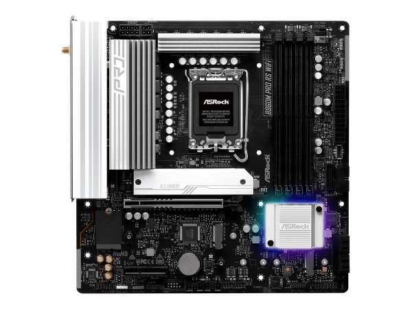 ASRock B860M Pro RS WiFi board/B860//SATA3/M.2/USB3.2/WiFi/BT/PCIe5.0/s - Scheda madre - Intel Socke