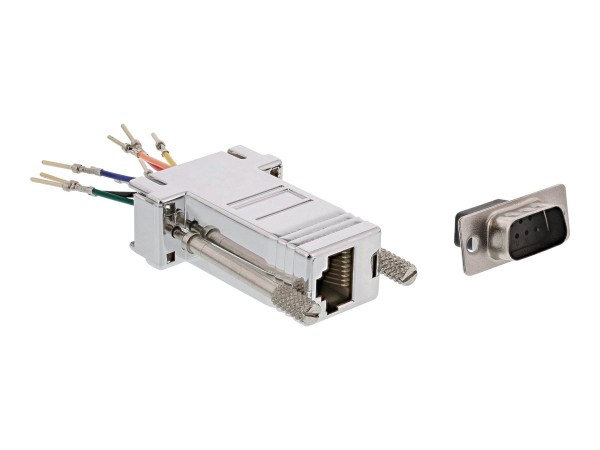 InLine Adattatore modulare telefonico RS232 Sub-D 9pin m. a RJ45 f.