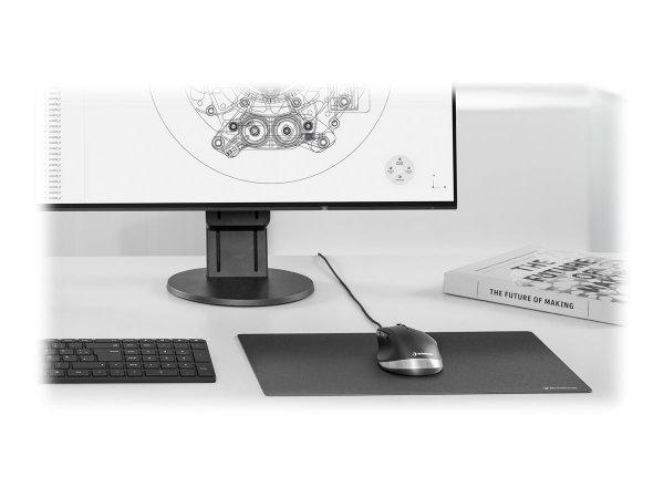 3Dconnexion CadMouse Compact - Mano destra - Ottico - USB tipo A - Nero