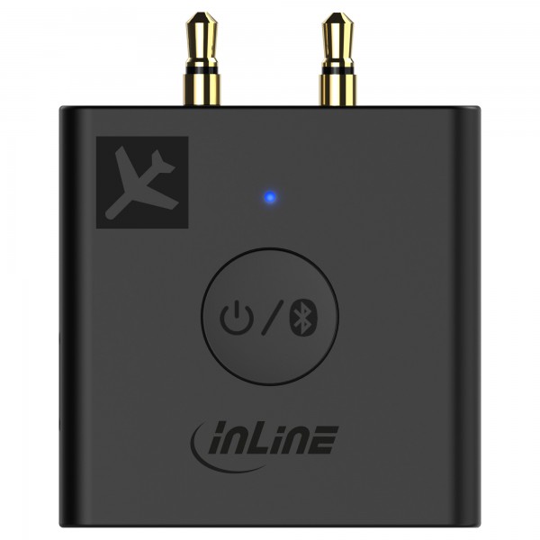 InLine Trasmettitore trasmettitore audio Bluetooth per aereo 5.0 - aptX HD / LL