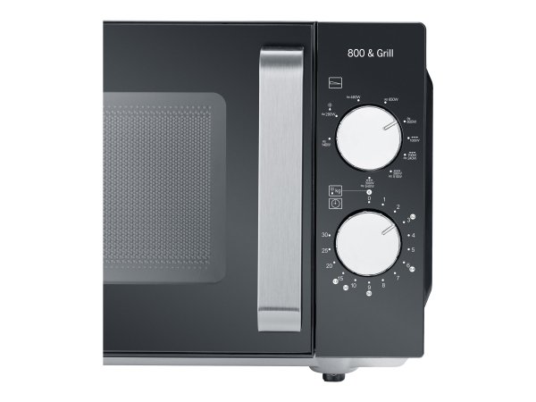 SEVERIN MW 7762 - Superficie piana - Microonde con grill - 20 L - 800 W - Manopola - Nero - Acciaio