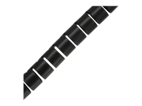 InLine Canalina flessibile per cavi - nera - 10m - 15mm
