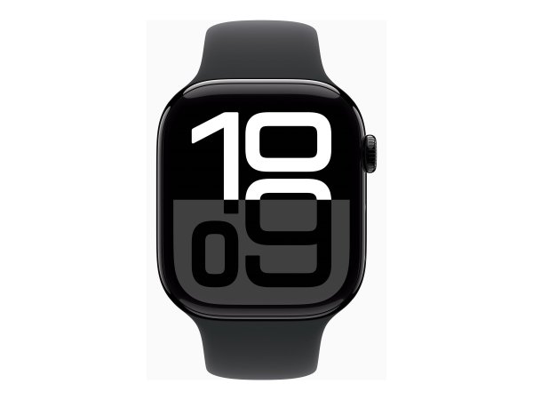 Apple Watch 10 GPS Alu Sport M/L diamantschwarz/schwarz