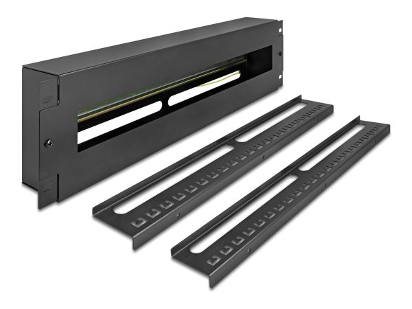 Delock 19" Schutzschalterleiste mit Abdeckung - Ferroviario rack (s)