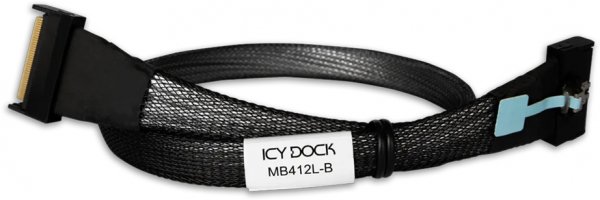 Icy Dock Kabel MCIO 8i->MCIO 8i SFF-TA-1016 schwarz - Cavo