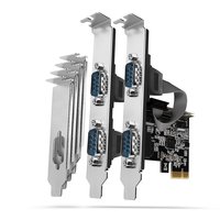 AXAGON PCEA-S4N PCIe-Adapter mit 4x Seriell-Ports - ASIX AX99100 Chipsatz - Adattatore - Digitale/da