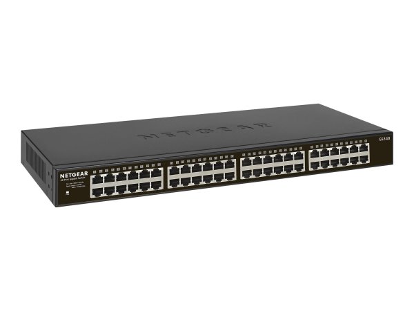 Netgear GS348 - Non gestito - Gigabit Ethernet (10/100/1000) - Montaggio rack - 1U