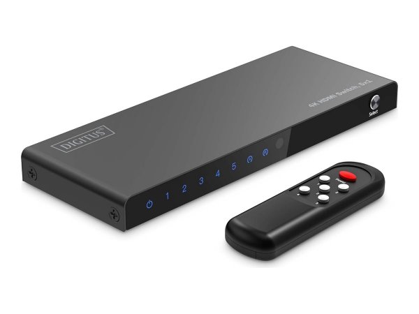 DIGITUS 8K HDMI Switch 5x1 8K/60Hz 4 4 4 HDR HDCP2.3 - Cavo - Digitale/display/video
