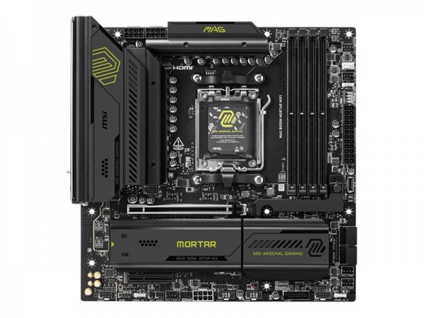 MSI MAG B850M Mortar WiFi Micro Atx Socket Am5 Amd B850 - Scheda madre - AMD Sockel AM5 (Ryzen Zen4)