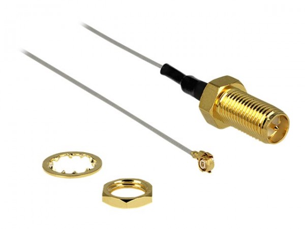 Delock 88810 - 0,2 m - MHF II (I-PEX) - RP-SMA - Grigio