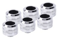 Alphacool 17476 - Kit di montaggio - Ottone - Cromo - 1/4" - 23 mm - 2,6 cm