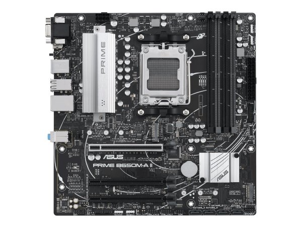 ASUS PRIME B650M-A II-CSM - AMD - Socket AM5 - AMD Ryzen 7000 Series - Socket AM5 - DDR5-SDRAM - 128