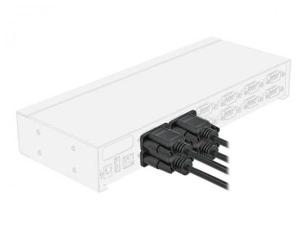 Delock Seriell Kabel RS-232 D-Sub 9 Buchse zu Nullmodem - Cavo - Digitale/dati