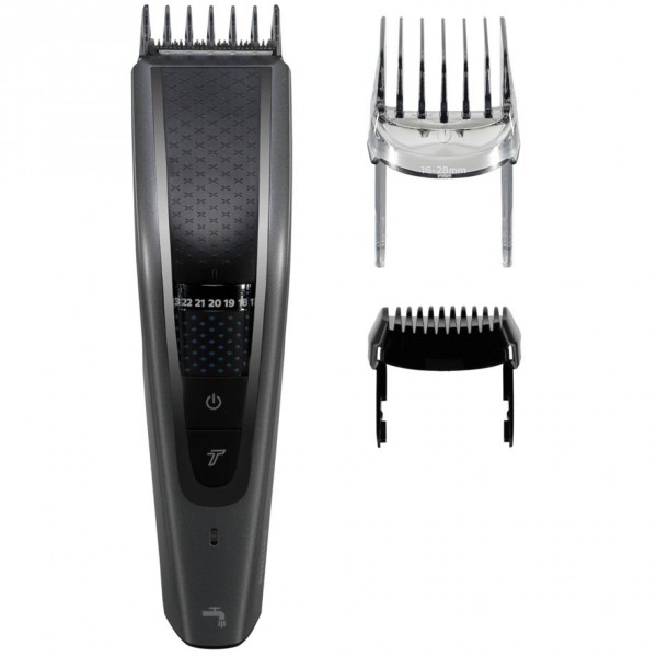 Philips 5000 series Hairclipper series 5000 HC5650/15 Regolacapelli lavabile - Nero - Argento - 0,5