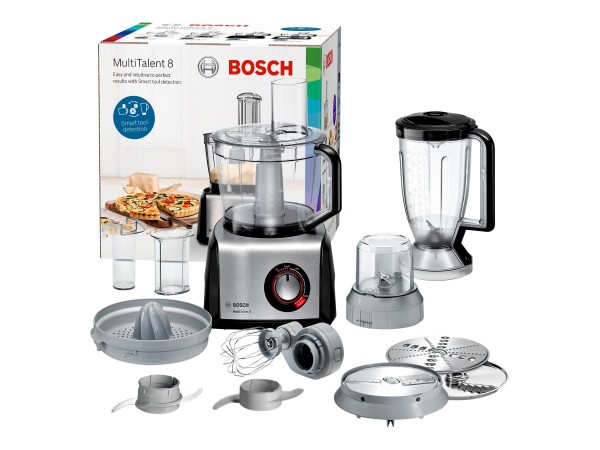 Bosch Kompakt-Kuechenmaschine MultiTalent 8 schwarz/edelstahl