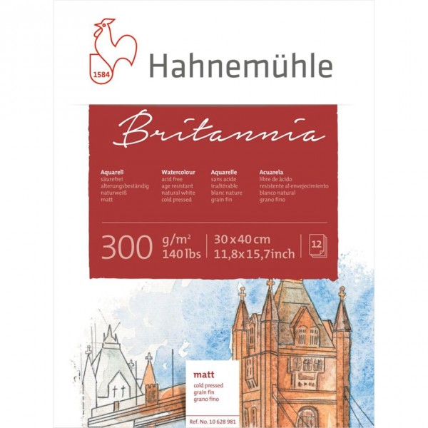 Hahnemühle Aquarellblock 12 Bl 10628981 - 300 g/m²