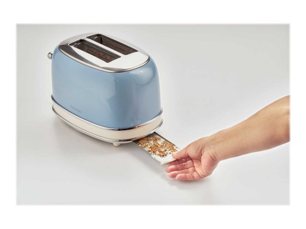 Ariete 0155/15 - 2 fetta/e - Blu - Metallo - Pulsanti - Livello - Manopola - 810 W - 300 mm