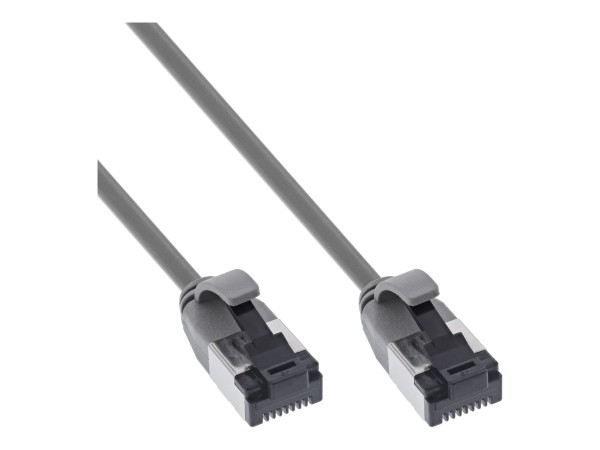 InLine Cavo patch slim - U/FTP - Cat.8.1 - TPE senza alogeni - grigio 10m
