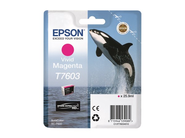 Epson Tintenpatrone vivid magenta T 7603 N - Originale - Cartuccia di inchiostro