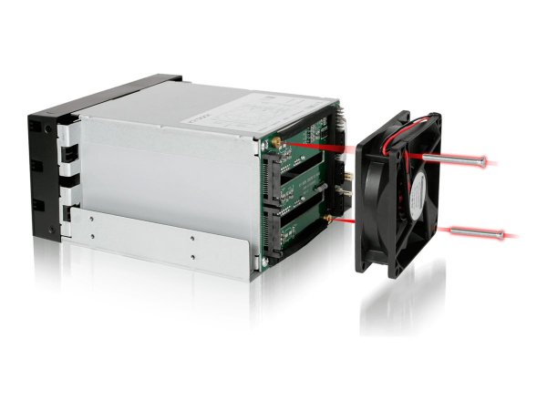 Icy Dock MB153SP-B - Nero - Metallo - Plastica - 6 Gbit/s - 200,4 mm - 146,4 mm - 85,8 mm