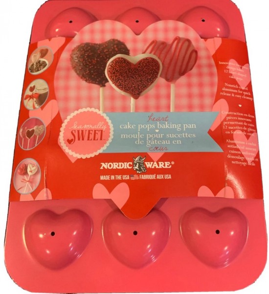 Nordic Ware Heart Cake Pops Baking Pan