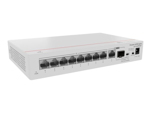 Huawei eKit S110 Series S110-8P2ST - Non gestito - L2 - Gigabit Ethernet (10/100/1000) - Supporto Po
