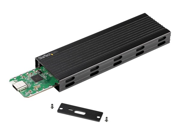 StarTech.com Enclosure USB-C a M.2 NVMe o M.2 SATA SSD 10Gbps - Case esterno portatile M.2 PCIe/SATA