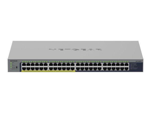 Netgear GS748PP - Switch - 48 Anschlsse - unmanaged - 24 x - Interruttore - 0,1 Gbps