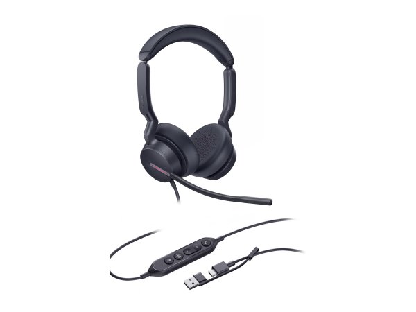 Yealink Headset UH 46 Dual Teams USB-C/A - Cuffia - 20 KHz