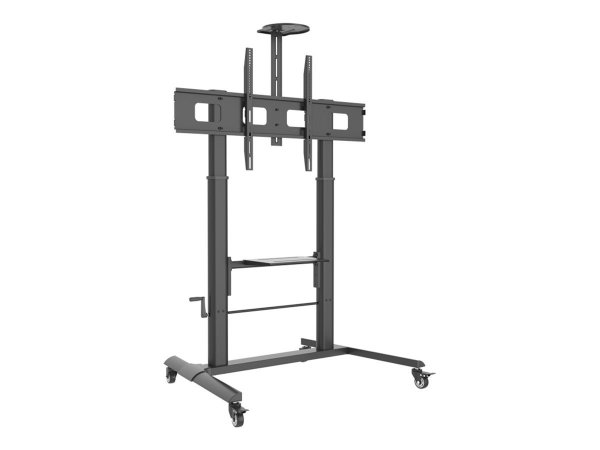 Techly ICA-TR230 - Carrello multimediale - Nero - Pannello piatto - 120 kg - 132,1 cm (52") - 2,79 m