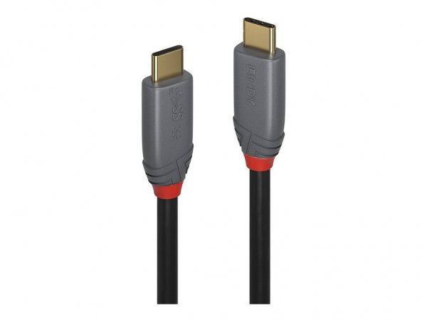 Lindy USB 3.2 Typ C Kabel 5A PD Anthra Line - Cavo - Digitale/dati