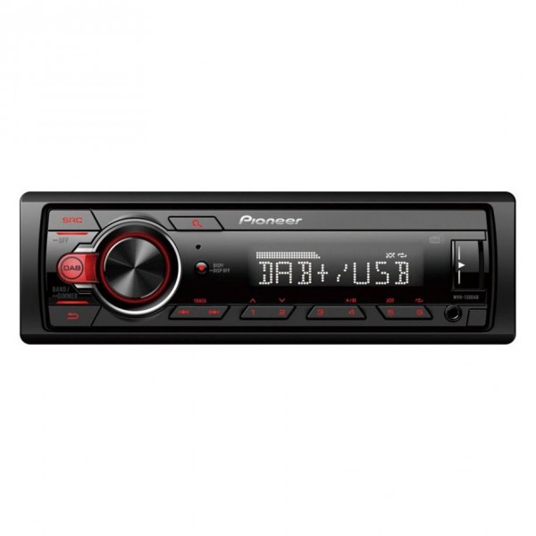 Pioneer MVH-130DABAN - Nero - Rosso - 1 DIN - 200 W - 4.0 canali - 50 W - 4 ?