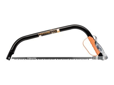 Fiskars 124800 - Sega curva - Legno - Nero - Arancione - 215 mm - 625 mm