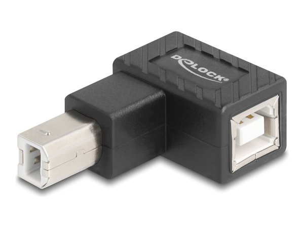 Delock Adapter USB 2.0 B Stecker zu Buchse 90° gew. oben - Adattatore