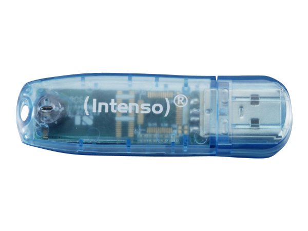 Intenso Rainbow Line - 4 GB - USB tipo A - 2.0 - 28 MB/s - Cuffia - Blu