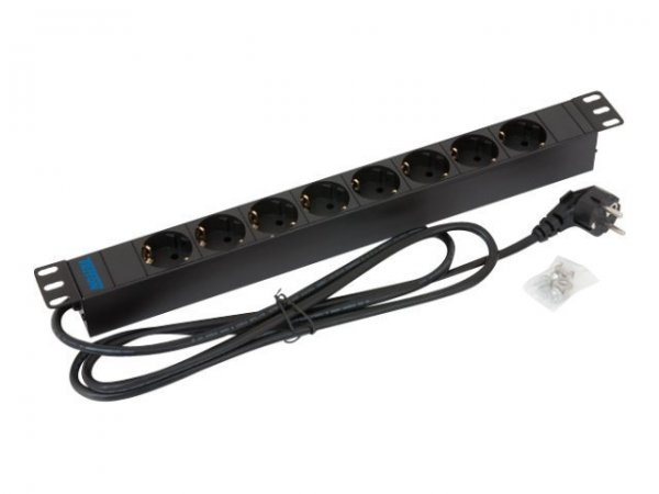 TRITON RAB-PD-X02-A1 - Basic - 1U - Nero - 8 presa(e) AC - Tipo E/F - 2 m