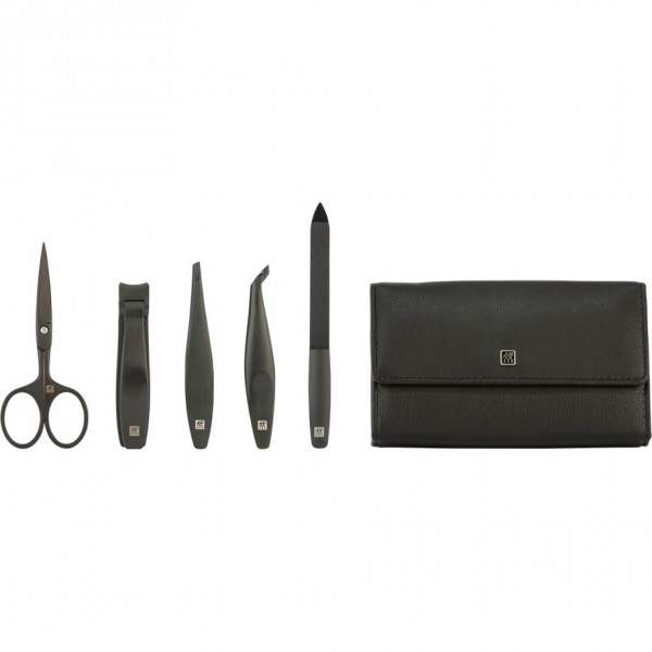 Zwilling Manikuere-Set Leder 5tlg. schwarz
