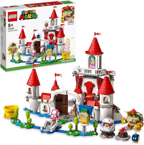 LEGO Super Mario 71408 Pack Espansione Castello di Peach, Giocattoli Creativi con 5 Figure