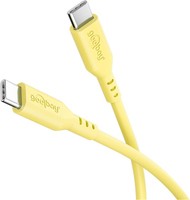 Goobay USB-C Kabel USB 2.0 PD 60W gelb Silikon 480Mbit/s - Cavo - Digitale/dati