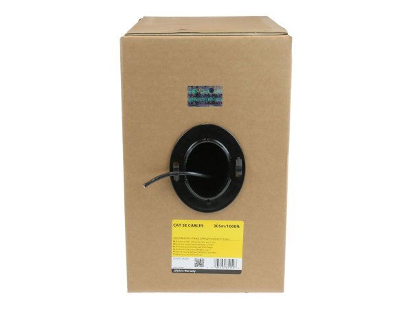 StarTech.com Matassa di cavi LAN Cat5e solidi UTP da 305 m - Bobina di rete ethernet RJ45 - Cavo Eth